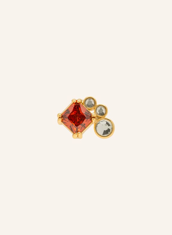 LULU Copenhagen GALA RED BLING LEFT stud earrings RED / GOLD