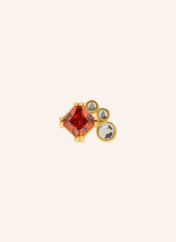 LULU Copenhagen GALA RED BLING RIGHT stud earrings RED / GOLD