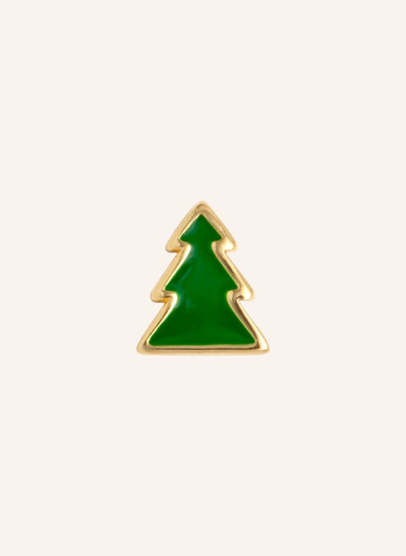 LULU Copenhagen THE GREEN TREE stud earrings GREEN / GOLD