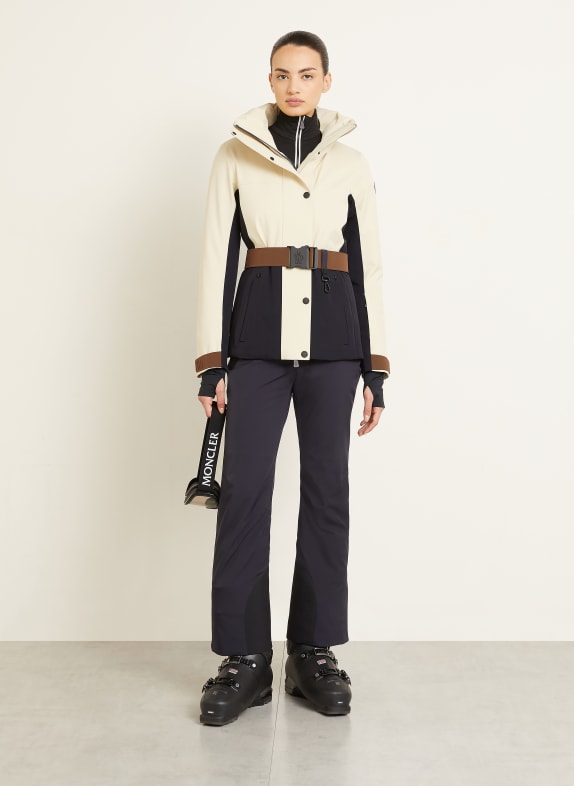MONCLER GRENOBLE Veste de ski HAINETS BEIGE / NOIR