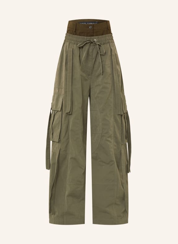 DOLCE & GABBANA Cargohose KHAKI / DUNKELGRÜN