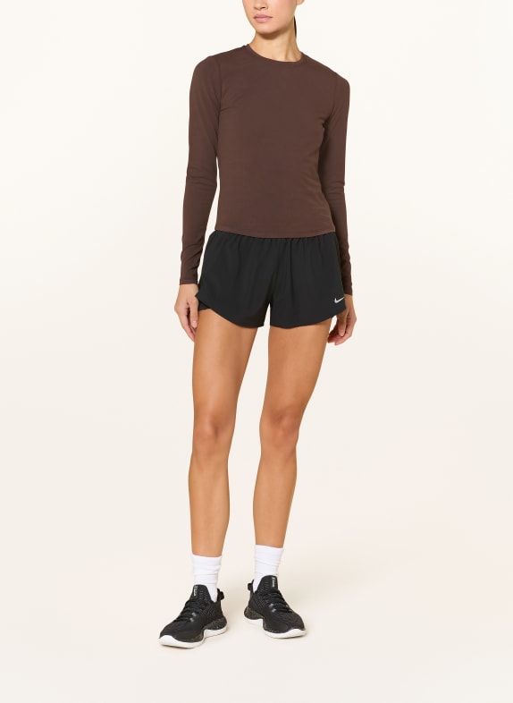 Sweaty Betty Longsleeve ESSENTIAL SCULPT MARRON FONCÉ