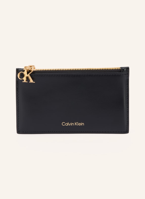 Calvin Klein Kartenetui mit Münzfach SCHWARZ / GOLD