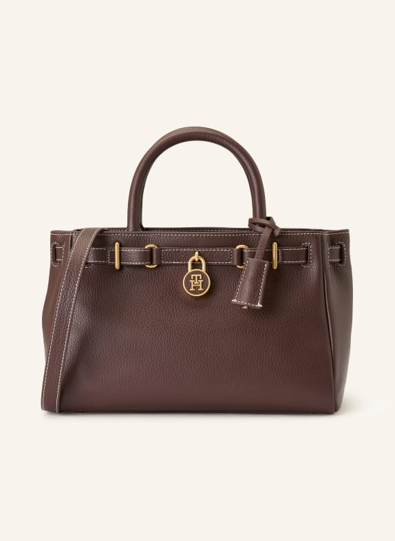 TOMMY HILFIGER Handtasche AMERICAN ICON MINI DUNKELBRAUN