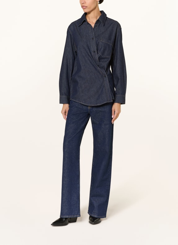 AGOLDE Jeansblouse KAELIN DONKERBLAUW