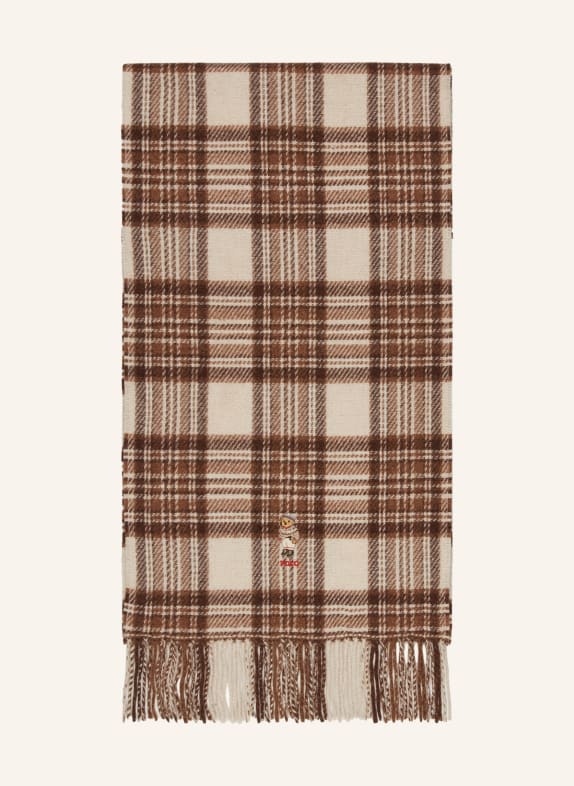 POLO RALPH LAUREN Schal CREME / DUNKELBRAUN / BRAUN