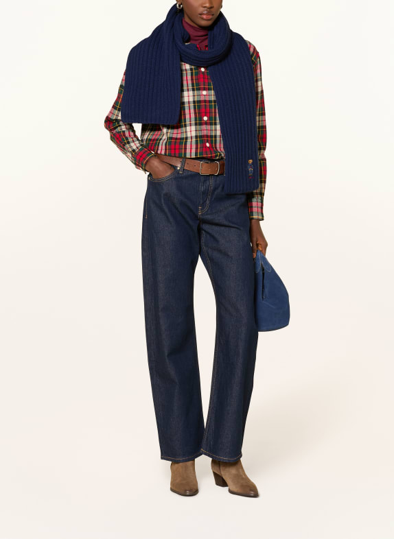 POLO RALPH LAUREN Hemdbluse ROT / CREME / DUNKELGRÜN