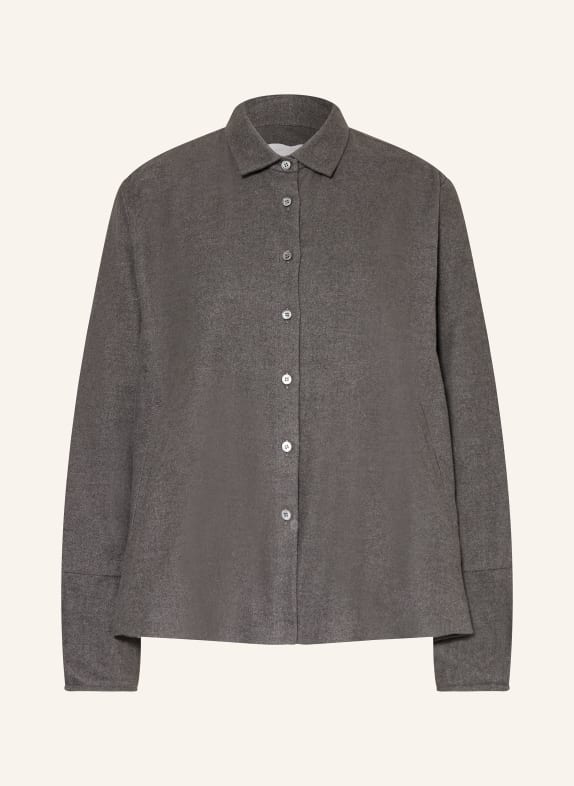 ROBERT FRIEDMAN Hemdbluse aus Flanell DUNKELGRAU
