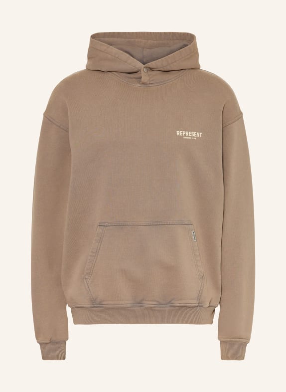 REPRESENT Oversized-Hoodie REPRESENT OWNERS' CLUB BRAUN