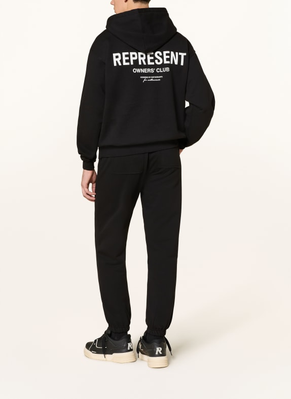 REPRESENT Oversized-Hoodie REPRESENT OWNERS' CLUB SCHWARZ / WEISS