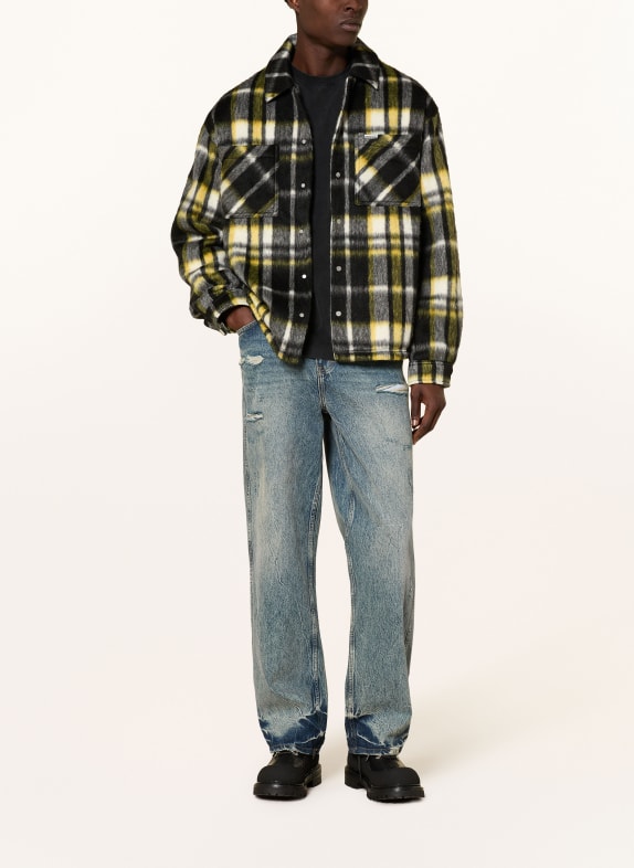 REPRESENT Overjacket ZWART / GEEL / WIT
