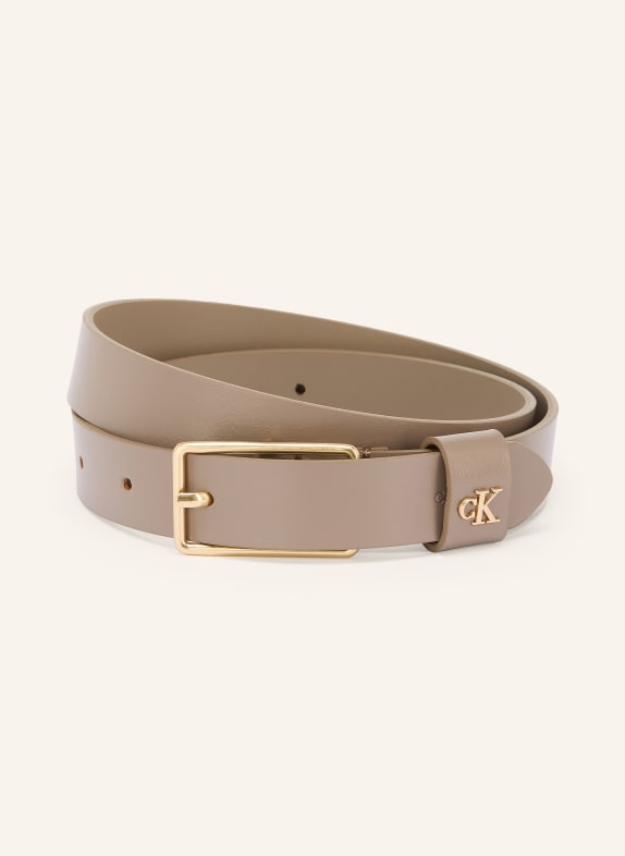 Calvin Klein Ledergürtel BEIGE