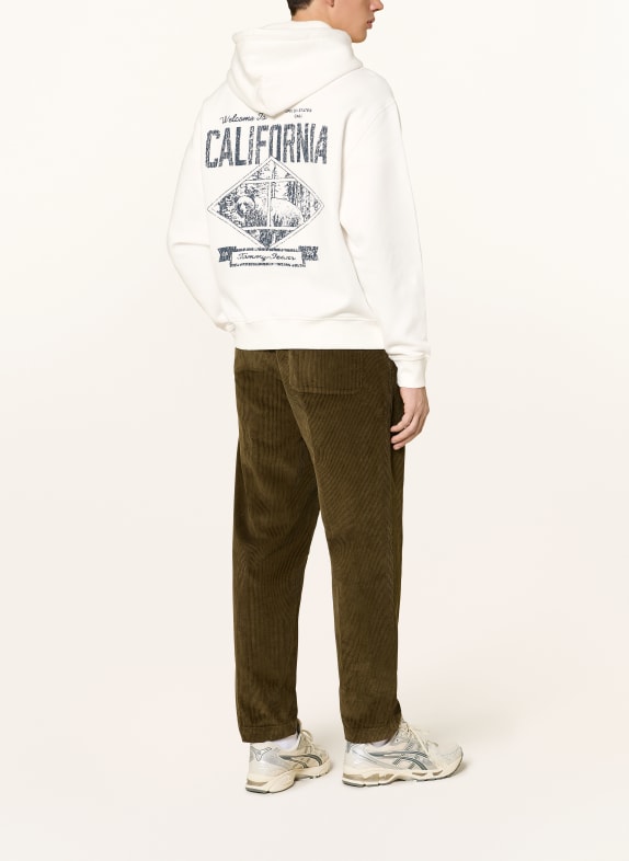 TOMMY JEANS hoodie WIT / DONKERBLAUW