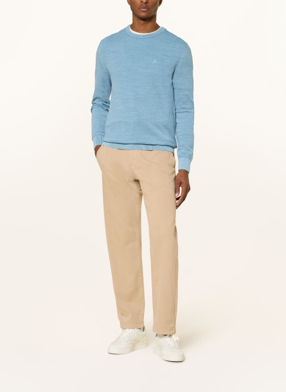 Marc O'Polo Piqué-Pullover BLAUGRAU