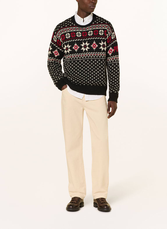 POLO RALPH LAUREN trui DONKERBLAUW / ROOD / WIT