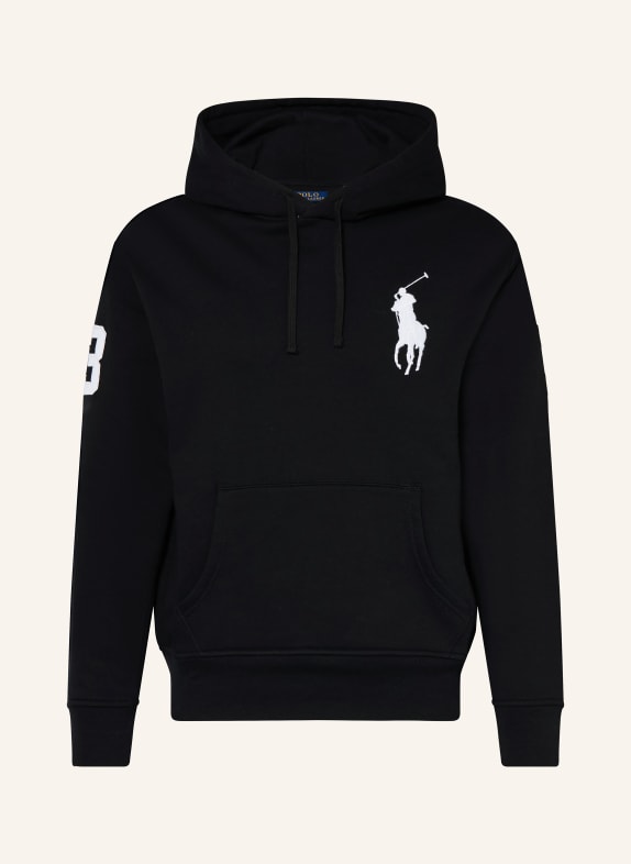 POLO RALPH LAUREN Hoodie BLACK / WHITE