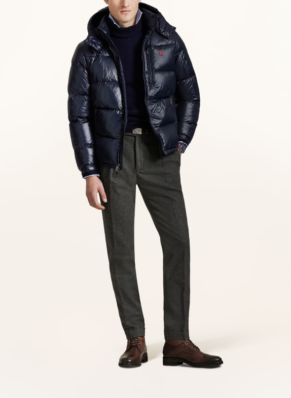 POLO RALPH LAUREN Daunenjacke GORHAM mit abnehmbarer Kapuze DUNKELBLAU