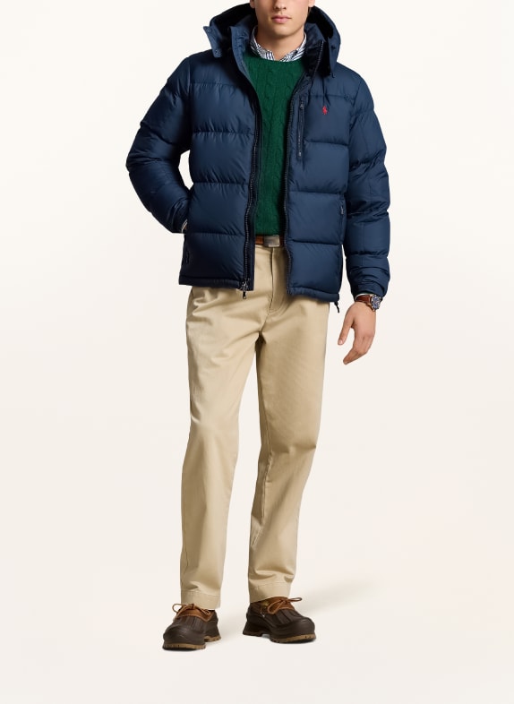 POLO RALPH LAUREN Daunenjacke GORHAM mit abnehmbarer Kapuze DUNKELBLAU