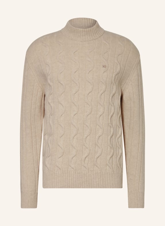 TIGER OF SWEDEN Pullover ADRYAN mit Alpaka und Merinowolle CAMEL