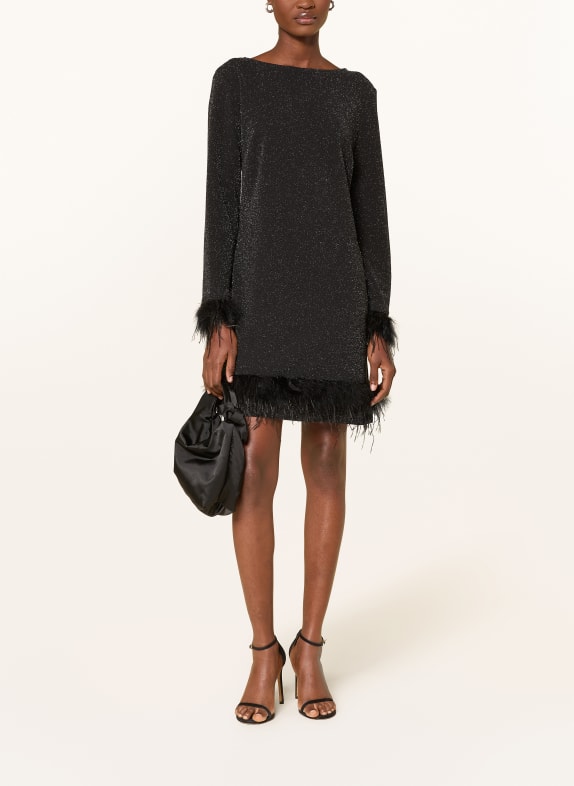 Ana Alcazar Cocktailkleid mit Glitzergarn SCHWARZ / SILBER