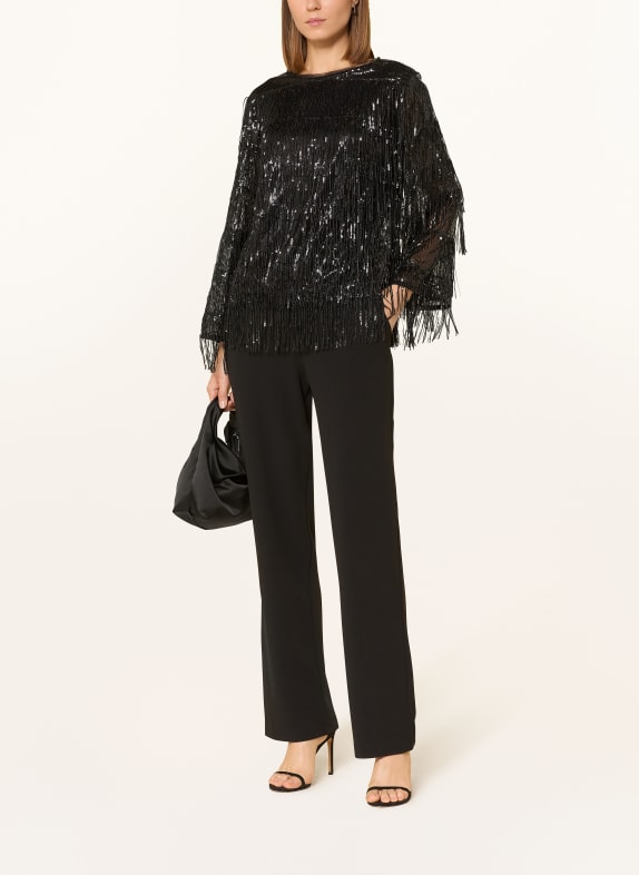 Ana Alcazar Jumpsuit mit Pailletten SCHWARZ