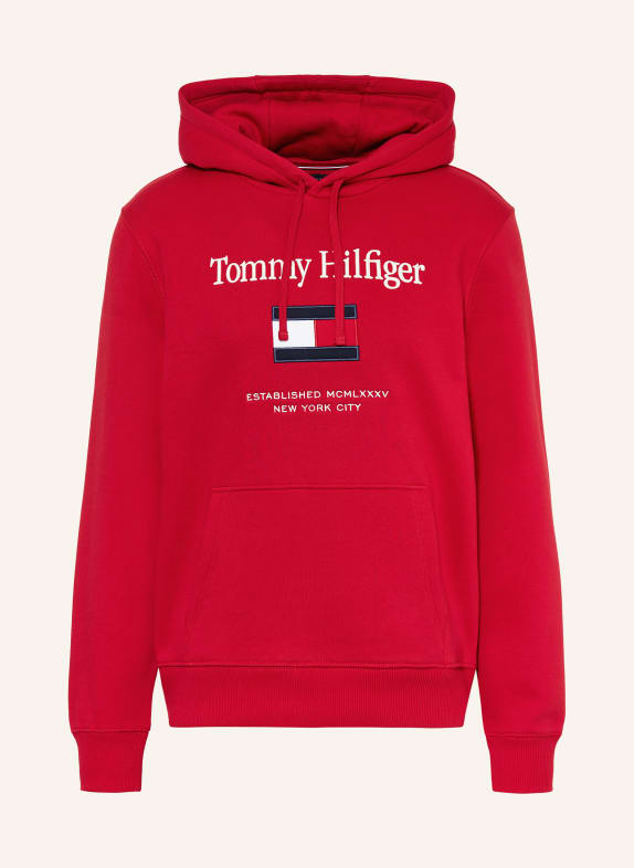 TOMMY HILFIGER Hoodie TOMMY ROT / ECRU / DUNKELBLAU