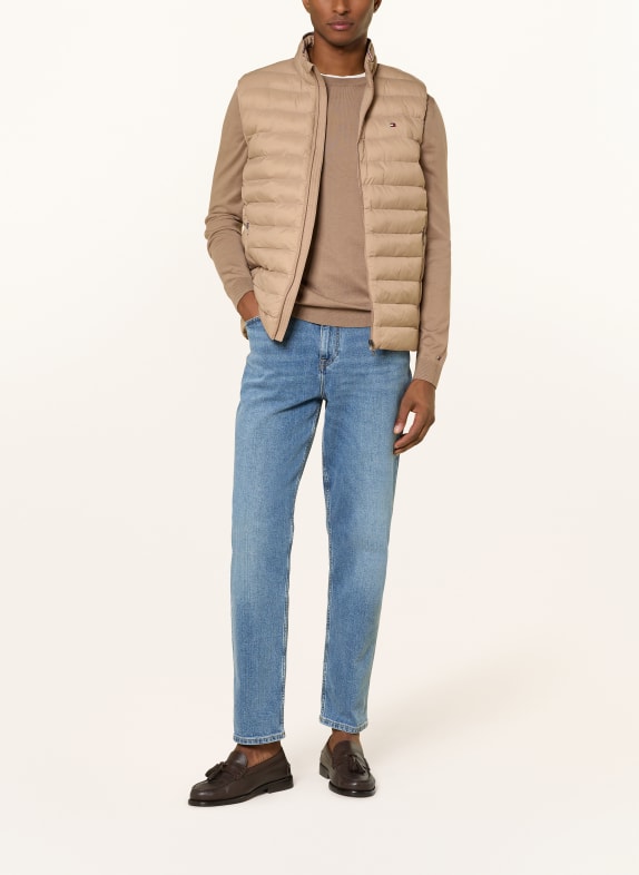 TOMMY HILFIGER gewatteerd vest CAMEL