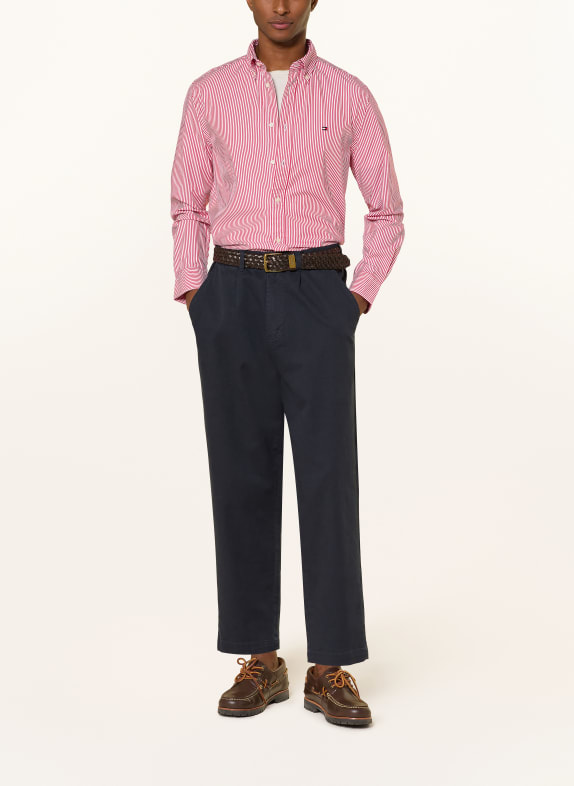 TOMMY HILFIGER Koszula Regular Fit CZERWONY / BIAŁY