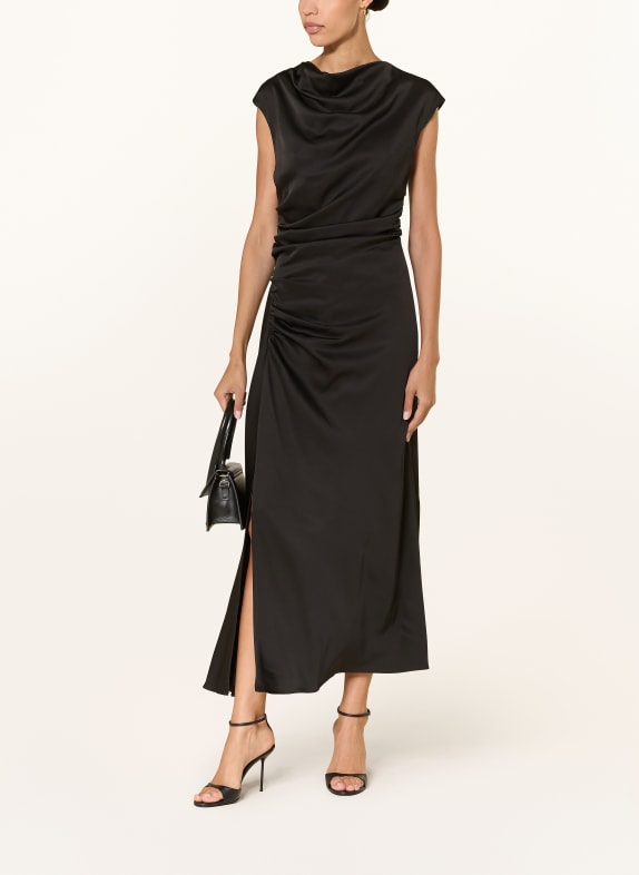 SIMKHAI Satinkleid BURKE SCHWARZ