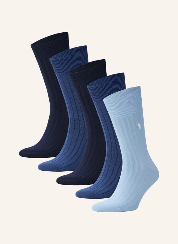 POLO RALPH LAUREN 3er-Pack Strümpfe HELLBLAU / DUNKELBLAU / BLAU