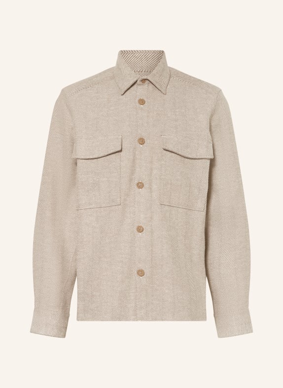 DRYKORN Hemd GUNRAY Slim Fit CREME / TAUPE