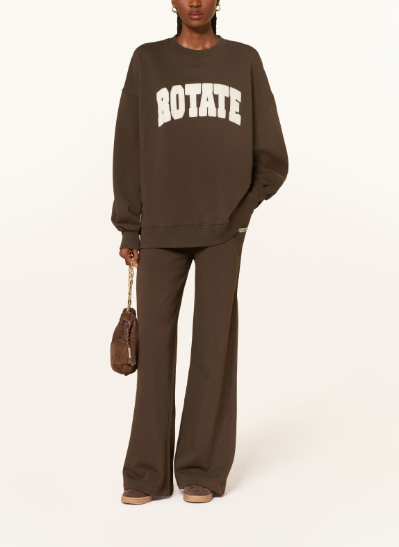 ROTATE joggingbroek MARRON FONCÉ / CRÈME