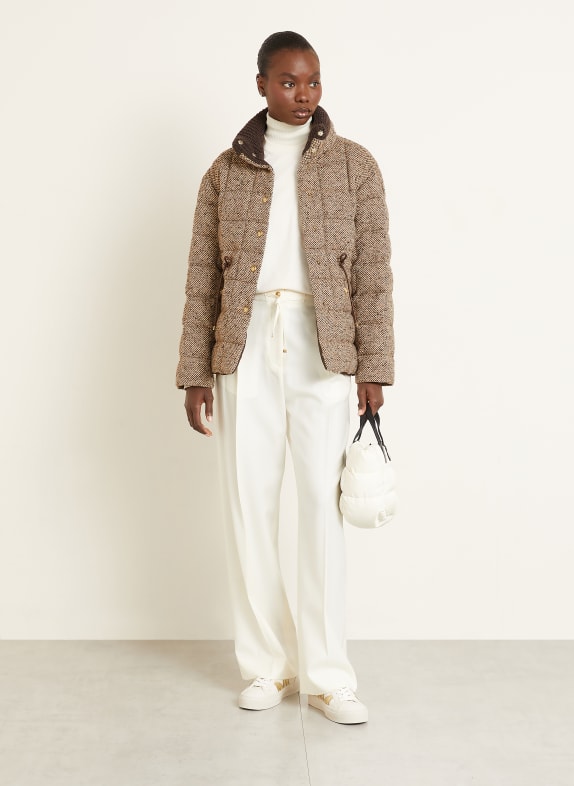 MONCLER Daunenjacke BEIGE / BRAUN