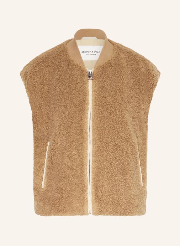 Marc O'Polo Teddyfell-Weste CAMEL
