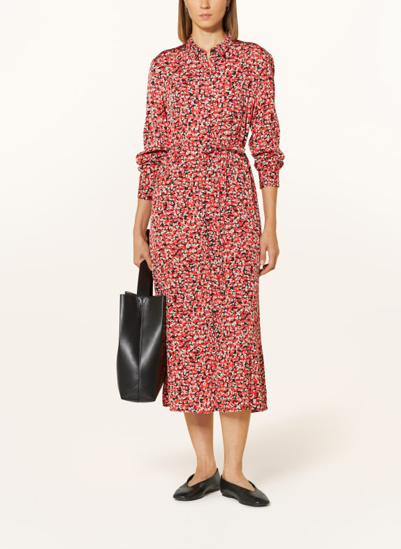Marc O'Polo Hemdblusenkleid ROT / WEISS / SCHWARZ