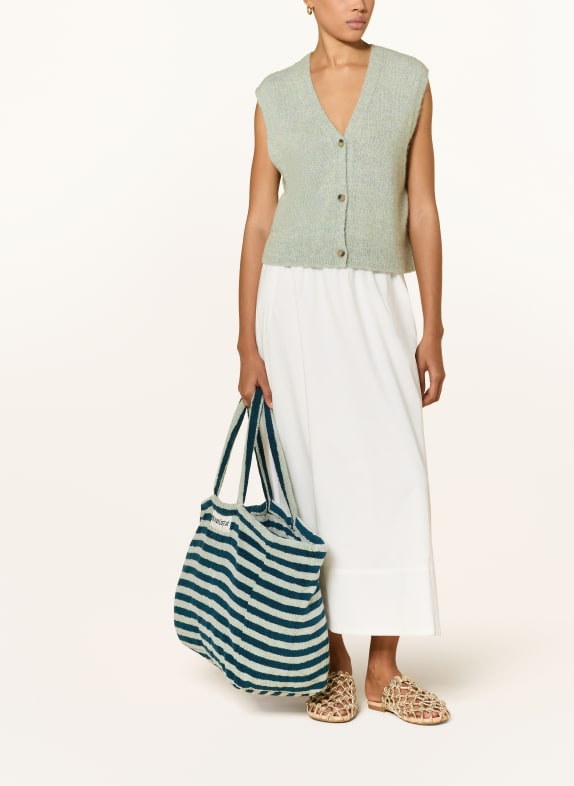 BONGUSTA Strandtasche NARAM DUNKELGRÜN / MINT