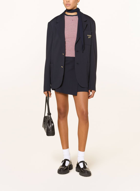 TOMMY JEANS Wickelrock DUNKELBLAU / GOLD