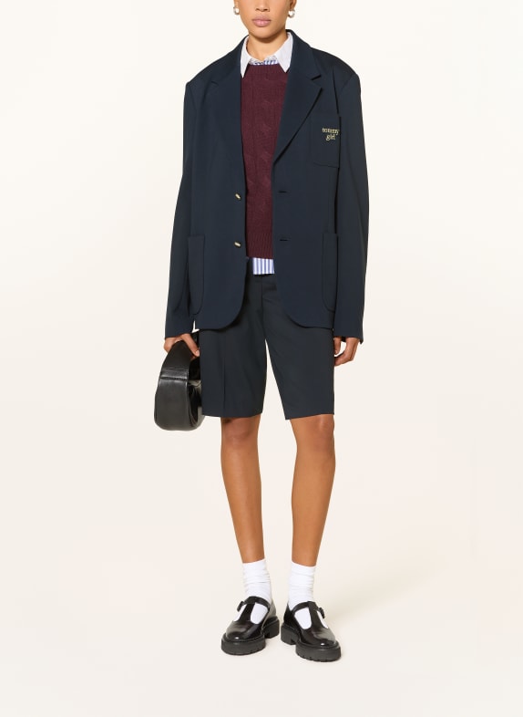 TOMMY JEANS lange blazer DONKERBLAUW