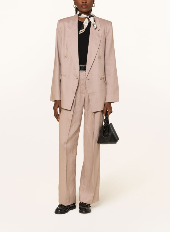 MRS & HUGS linnen blazer TAUPE