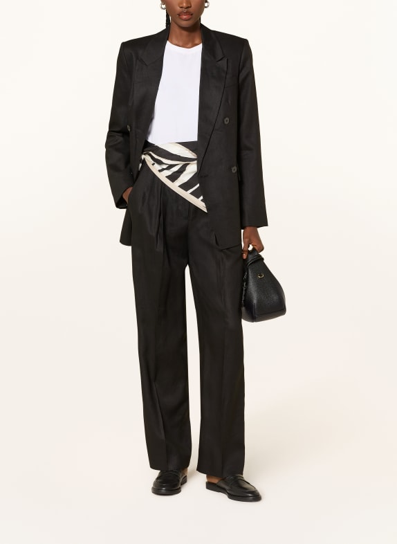 MRS & HUGS linnen blazer ZWART
