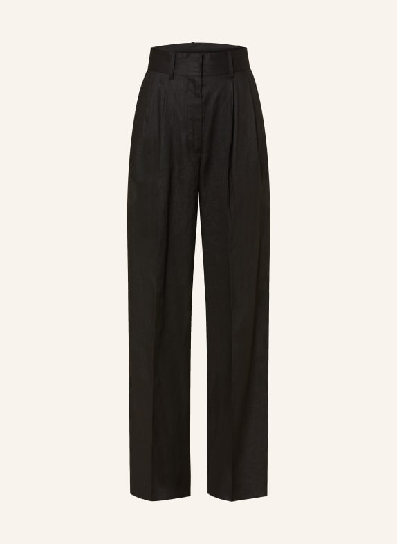 MRS & HUGS Marlenehose aus Leinen SCHWARZ