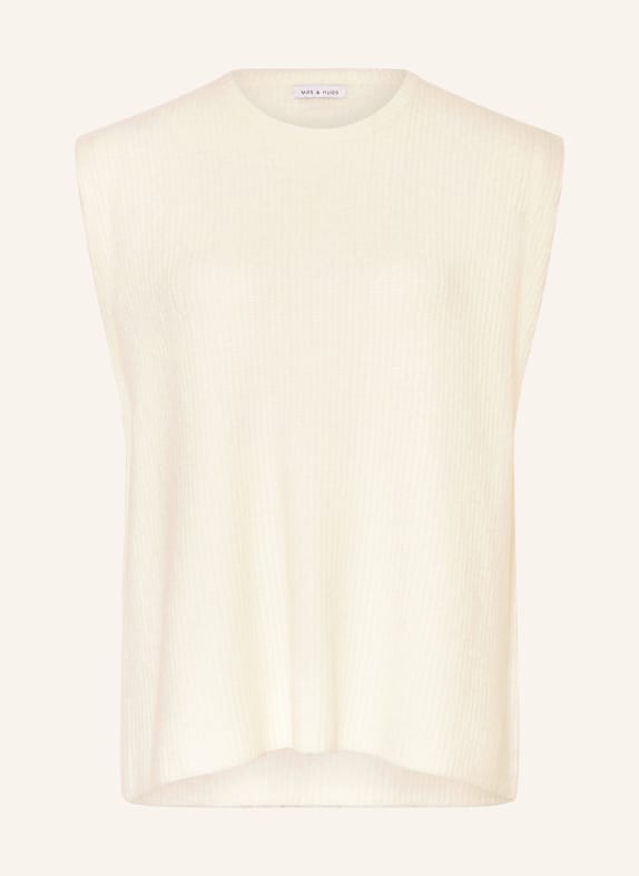MRS & HUGS sleeveless sweater CREAM
