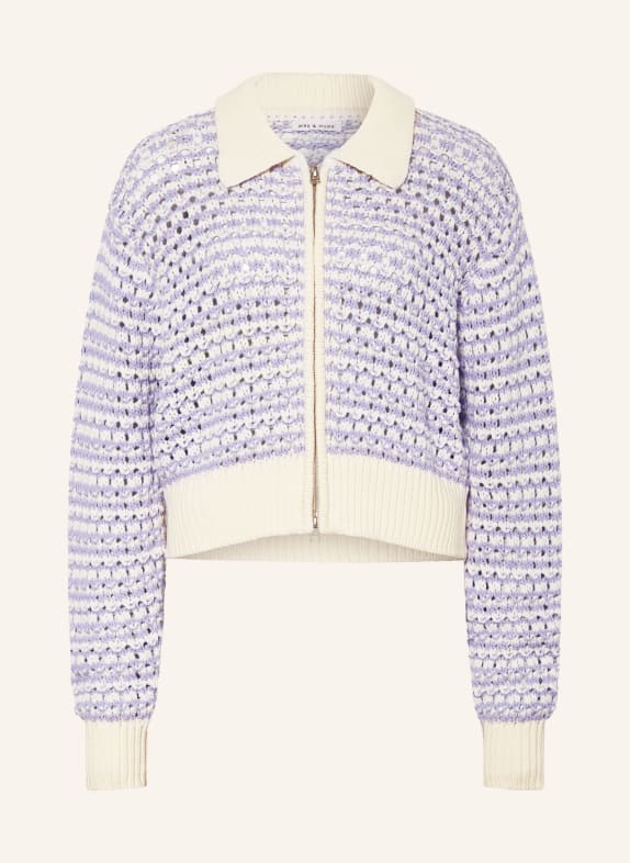 MRS & HUGS Strickjacke HELLLILA / CREME