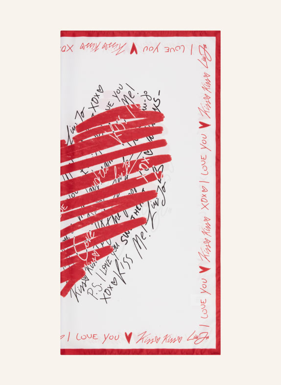 LIU JO Tuch WEISS / DUNKELROT / SCHWARZ