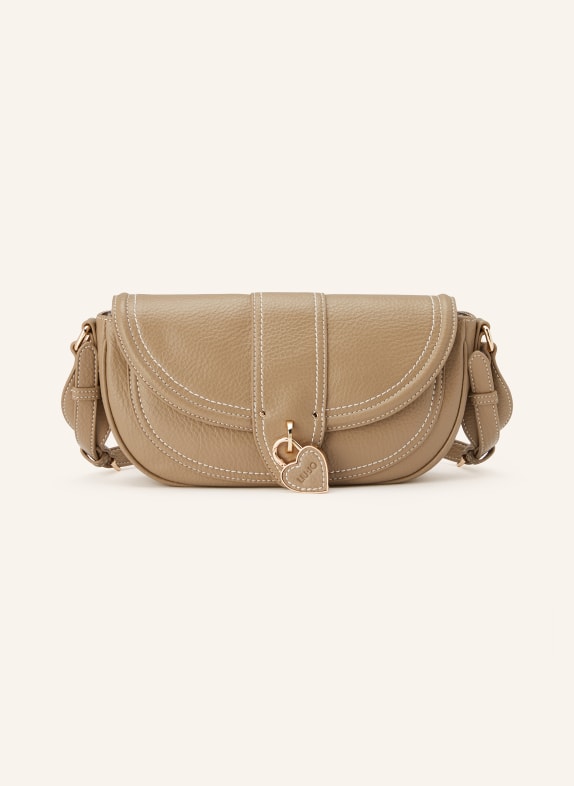 LIU JO shoulder bag LIGHT BROWN / GOLD