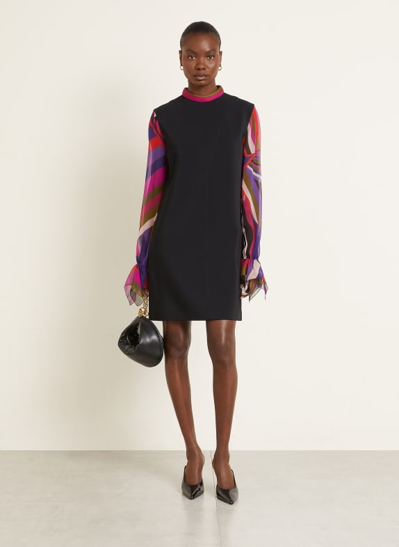 PUCCI ruffled top undercover sweater white base BLACK / PURPLE / OLIVE