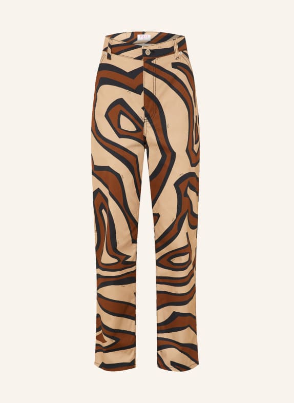 PUCCI Hose COGNAC / BRAUN / SCHWARZ