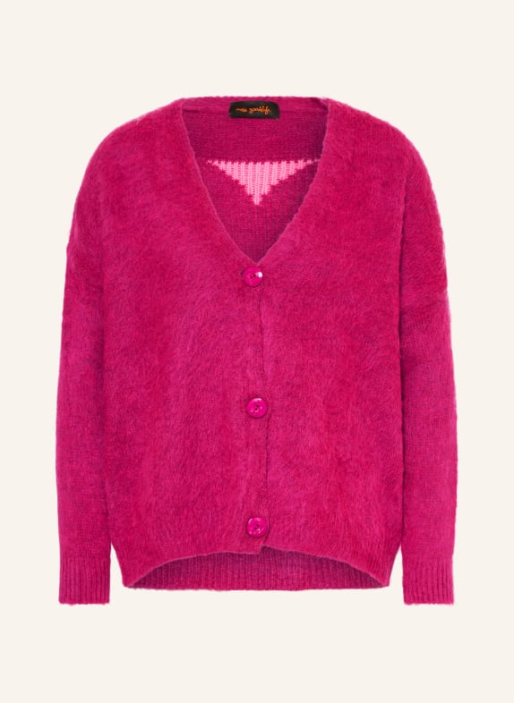 miss goodlife Strickjacke mit Alpaka FUCHSIA / ROSA