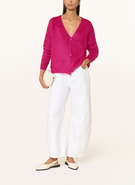 miss goodlife Vest met alpaca FUCHSIA / ROZE