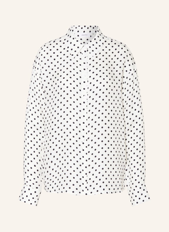 darling harbour Hemdbluse mit Seide offwhite / black